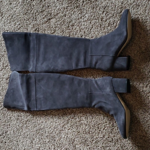 NIB WHBM suede gray over the knee boot sz 10 Zahra - Picture 4 of 10